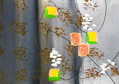 抽象的な幾何学的な渦巻き 作： 