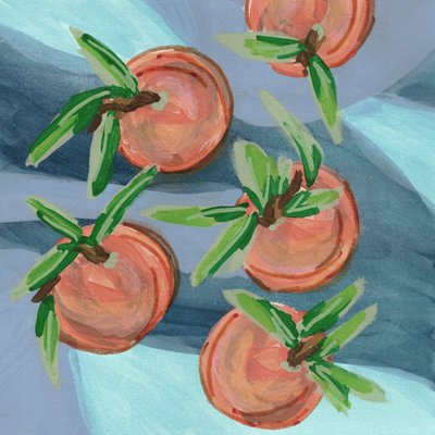 新鮮なオレンジの静物画 作： Lori Ann Folz