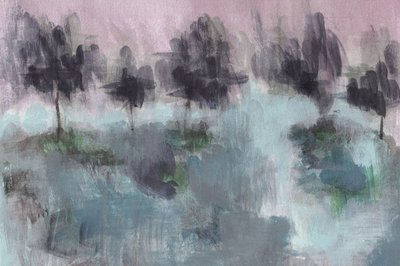 霧の森林の抽象画 作： Lori Ann Folz