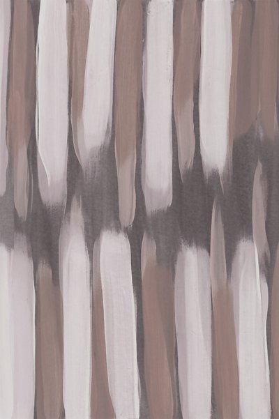 ニュートラルな筆致の抽象画 作： Lori Ann Folz