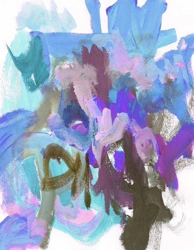 鮮やかな抽象的な筆致 作： Lori Ann Folz