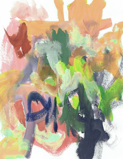 鮮やかな抽象的な筆致 作： Lori Ann Folz