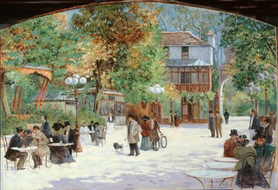 マドリッド城のシャレーにて、ブローニュの森にて、1895年頃（油彩・カンヴァス） 作： Louis Abel Truchet