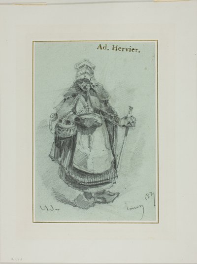 農民の女 作： Louis Adolphe Hervier