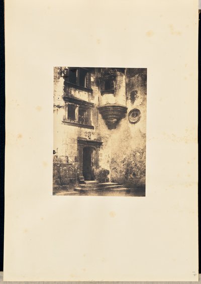 [ルネサンス建築の階段とエントランス]。 作： Louis Alphonse Davanne