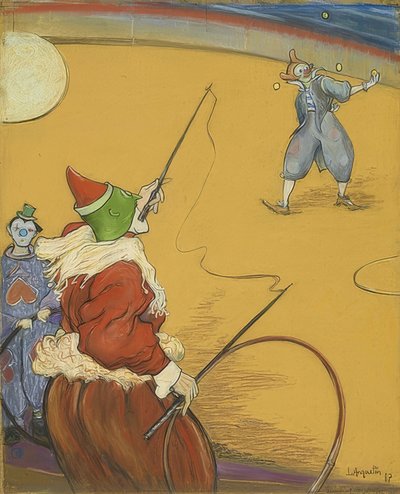 サーカスのモーリスで。 1887 作： Louis Anquetin