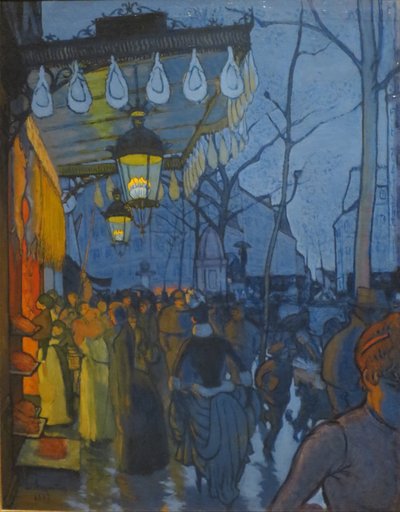 クリシー通り夕方5時 作： Louis Anquetin