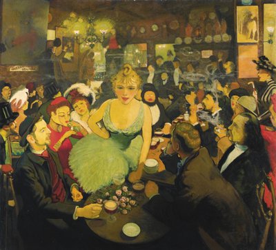 アリスティド・ブルアンツ・モンマルトル・クラブ・ル・ミルリトン、1886-1887 作： Louis Anquetin