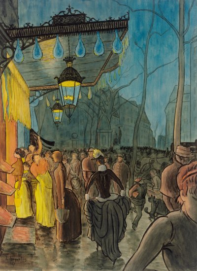 クリシー通り、パリ 作： Louis Anquetin
