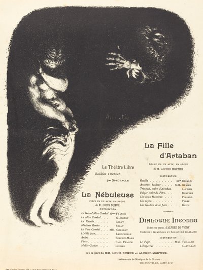 アルタバンの娘、星雲、未知の対話、1896年。 作： Louis Anquetin