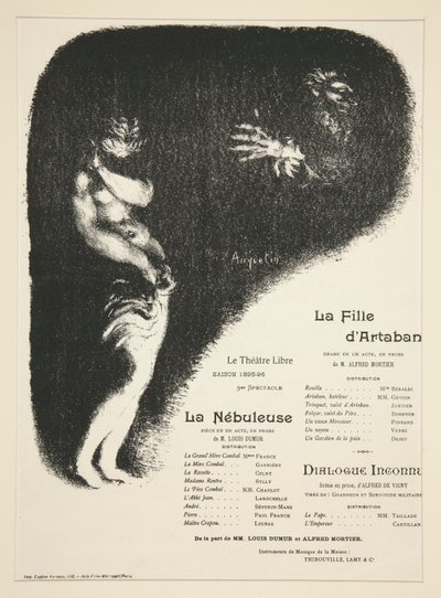 Le Th??tre Libreのプログラム 作： Louis Anquetin