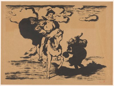 ライダーと乞食 作： Louis Anquetin