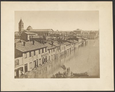 [リヨン：1856年の洪水）。 作： Louis Antoine Froissart