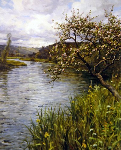 春（キャンバスに油彩） 作： Louis Aston Knight