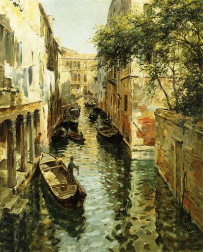 日光: リオ サンタポナル、ヴェネツィア 作： Louis Aston Knight