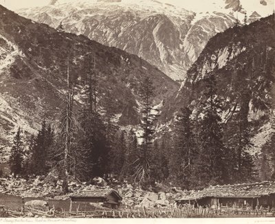 Chalet de Handeck、ハスリ バレー、カントン ベルン、スイス 作： Louis Auguste Bisson and Auguste Rosalie Bisson