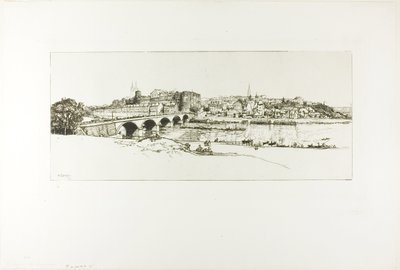 アンジェ全景 作： Louis Auguste Lepère