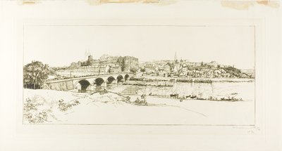 アンジェ全景 作： Louis Auguste Lepère