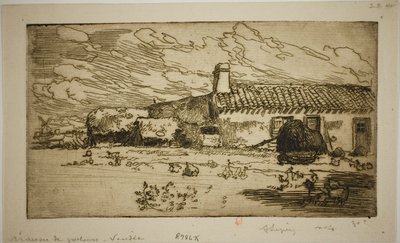 フィッシャーズ・ハウス、サン・ジャン・ド・モン 作： Louis Auguste Lepère