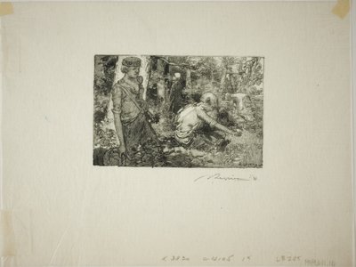 ギャザリング・リリー・オブ・ザ・バレー 作： Louis Auguste Lepère