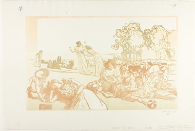 モダン・ブコリック 作： Louis Auguste Lepère