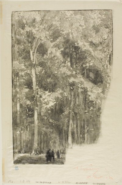 朝、マルロット砦の十字路 作： Louis Auguste Lepère