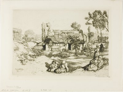貧者の巣 作： Louis Auguste Lepère