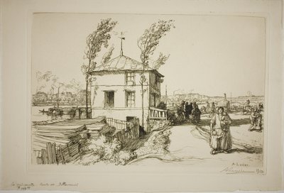 ビランクールへの途中の居酒屋 作： Louis Auguste Lepère