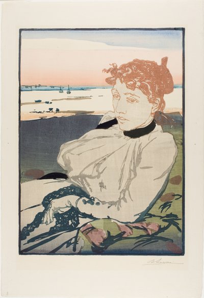 療養者、マダム・ルペール 作： Louis Auguste Lepère