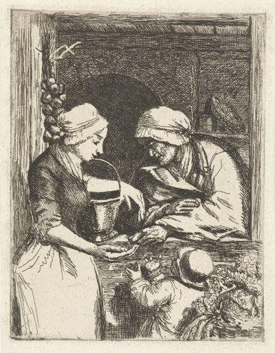 野菜売り 作： Louis Bernard Coclers