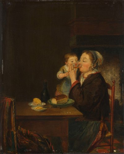 母と子 作： Louis Bernard Coclers