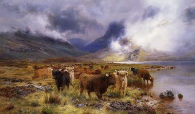 1899年にグレンコーを経由してテイへ 作： Louis Bosworth Hurt