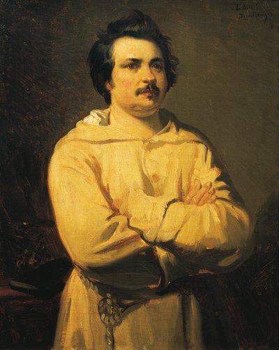 オノレ・ド・バルザックの肖像 作： Louis Boulanger