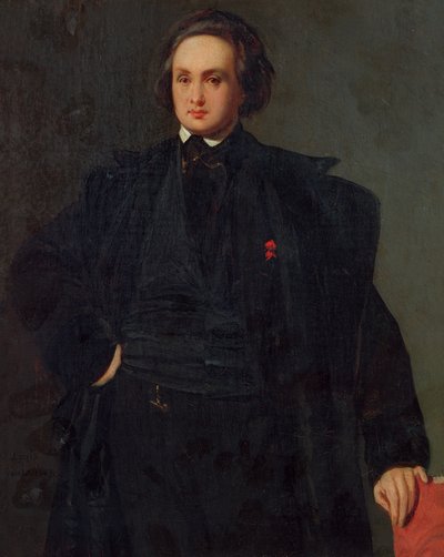 ビクターユーゴーの肖像（1802-85）、1833年頃 作： Louis Boulanger