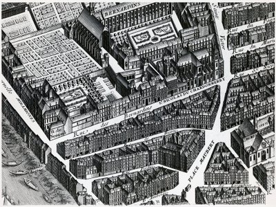 テュルゴーのパリ地図 作： Louis Bretez