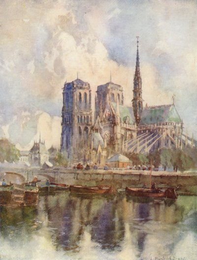 ノートルダム大聖堂、パリ 作： Louis Burleigh Bruhl