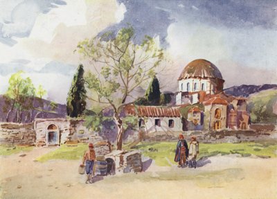 ダフニ修道院、ギリシャ 作： Louis Burleigh Bruhl