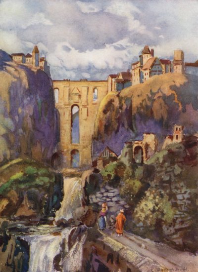 The Tajo, Ronda (カラーリトグラフ) 作： Louis Burleigh Bruhl