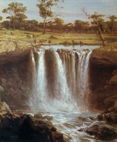 オーストラリア、ワノンに落ちる 作： Louis Buvelot