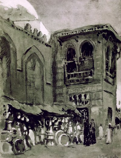 銅の商人、カイロ、エジプト、1928 作： Louis Cabanes