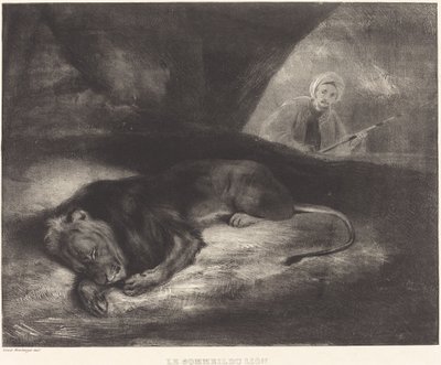 ライオンの眠り 作： Louis Candide Boulanger