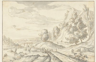 山の風景 作： Louis Chalon
