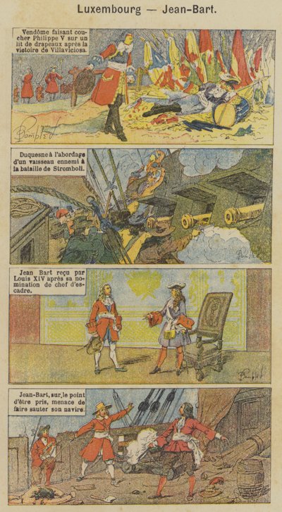 ルクセンブルク、ジャン＝バルト（カラーリトグラフ 作： Louis Charles (after) Bombled