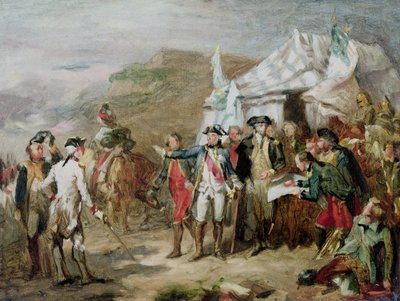 ヨークタウンの戦いのスケッチ、1781年10月1日〜17日、1836年頃 作： Louis Charles Auguste Couder