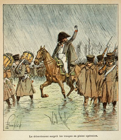 エマニュエル・ド・ラス・カース伯爵（1766-1842）の著書『聖ヘレネの記念』からボンブル・ルイ（1862-1927）が描いたイラスト。1813年のインペリアル・アーミー、個人蔵 作： Louis Charles Bombled