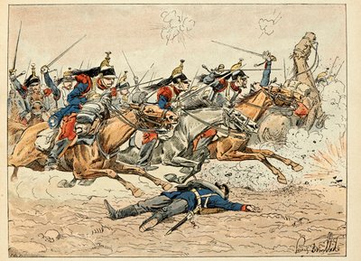 ディック・ド・ロンレイの逸話をルイ・ボンブルド（1862-1927）が描いた「Les heros du Siecle」という本からの引用です。 作： Louis Charles Bombled