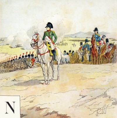 Letter N: Napoleon, "Je serai soldat" (Iwill be a soldier) - Military alphabet 作： Louis Charles Bombled