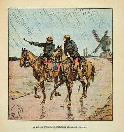 ルイ・ボンブルド（1862-1927）が挿絵を描いたグルネストことユージン・セルジュの「ロワール軍」（独仏戦争、1870年から1871年のキャンペーン）。d