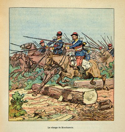 Eugene Sergent, dit Grenest, illustrated by Louis Bombled (1862-1927) の「The Armee of the Loire」（独仏戦争、1870年から1871年のキャンペーン）。ラドンの戦い（11月22日 作： Louis Charles Bombled