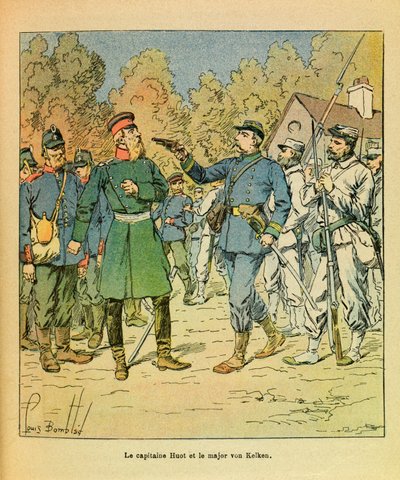 Louis Bombled（1862-1927）が描いたEugene Sergeant, dit Grenestの東部軍（独仏戦争；1870年から1871年のキャンペーン）。Franche Comteでは、Huot Freicinersの隊長が1870年10月30日のRazeの手の際にVon Kelken少佐を捕らえ、Pr 作： Louis Charles Bombled